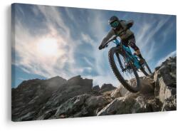 Dovido Tablou ciclist pe traseu montan - 30x20