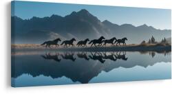 Dovido Tablou galop sălbatic lângă lac - 80x40