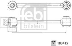 FEB Brat/bieleta suspensie, stabilizator FEB 183415 (183415)
