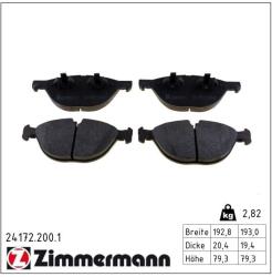 ZIMMERMANN Set placute frana ZIMMERMANN 24172.200. 1 (24172.200.1)
