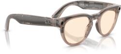 Ray-Ban Ochelari Smart Ray-Ban Meta Headliner, Marime M, Negru, 32 GB stocare, Camera Foto 12mp, 5 microfoane, difuzoare, Wifi 6, Meta AI, Standard, Saffron-Yellow Transitions, Bej-Lucios (RW40096705ZX) Ochelari de citit