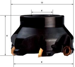 FERVI Cap de frezat la 43 grade cu placute schimbabile 63-100 mm F308 100 mm