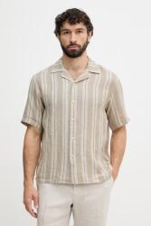 Benetton cămașă pentru bărbați, din in PPY2-KDM0B9_81X (5BKUUQ06S)
