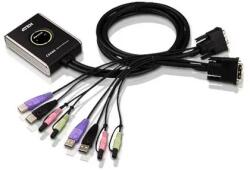 ATEN KVM суич ATEN CS682 - 4x USB A, 2x DVI, 4x 3.5mm jack (CS682-AT) - xtreme