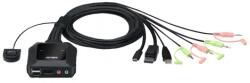 ATEN Превключвател KVM ATEN CS52DP, Дву портов USB-C DisplayPort (CS52DP-AT) - xtreme