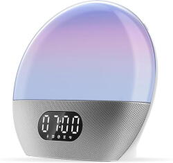 WiiM Boxa smart cu Internet Radio si Alexa Wake-up Light, Silver (WAKEUP-SILVER) - pcone