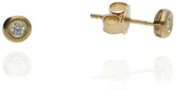 Gold earrings for ladies AU86527 - 14 karátos arany női beszúrós fülbevaló (AU86527)