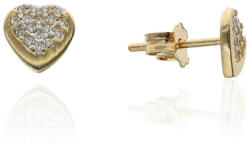 Gold earrings for ladies AU86530 - 14 karátos arany női beszúrós fülbevaló (AU86530)