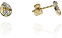 Gold earrings for ladies AU86540 - 14 karátos arany női beszúrós fülbevaló (AU86540)