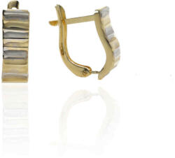 Gold earrings for ladies AU86665 - 14 karátos arany női fülbevaló Francia patentzárral (AU86665)