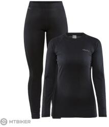 Craft CORE Warm Baselayer női szett, fekete (XL)