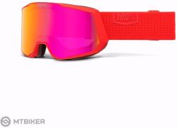 100% 100% SNOWCRAFT XL szemüveg, hiboo/HiPER mirror dark red lens
