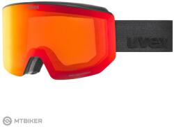 uvex Lace Attract FM szemüveg, black matt/red-orange