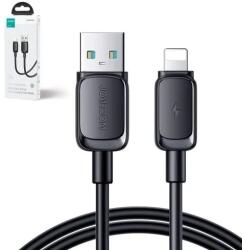 JOYROOM S-AL012A14 USB-Lightning adatkábel, 2, 4A, 1, 2 m, Fekete (S-AL012A141.2M-BLK)