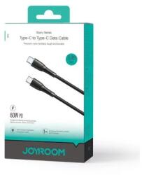 JOYROOM SA32-CC3 kábel Starry Series Type-C, 60W, 480Mbps, Fekete (JR-SA32-CC3-BLK)