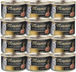 Miamor Feine Filets tuna & cheese tin 12x100 g
