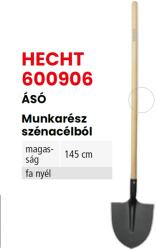HECHT kerti szémacél asó, hossza: 145 cm, fa nyél (HECHT600906)