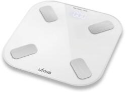 Ufesa Cantar electric Ufesa Scale Nyon, greutate suportata 180 kg, Precizie 100g, Display LCD, Indicator supraponderalitate, Sticla securizata, Ultra slim, Pornire/Oprire automata (30506084) Cantar baie