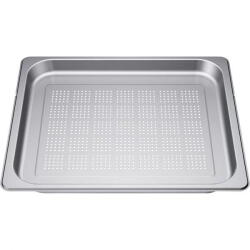 Siemens Tava extra mare perforata SIEMENS HZ36D663G - 17007066, L45.4cm, l37.5cm, H3.5cm, G0.798kg, AISI 304 GN2/3, Inox (HZ36D663G)