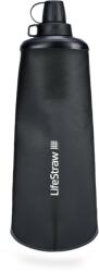 LifeStraw Peak Series összecsukható "squeeze" palack 1 l, sötétszürke