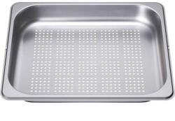 Neff Tava medie perforata NEFF Z13CU21X0 - 11008520, L32.5cm, l26.5cm, H4cm, Uz 30x24cm, G0.47kg, V2.3L, AISI 304 GN1/2 0.7mm, Inox (Z13CU21X0)