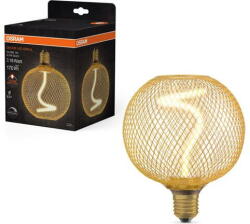 OSRAM Bec LED decorativ OSRAM, cu abajur auriu, forma glob, filament spiralat, dimabil, E27, 3.5W (18W), 170 lm, lumina calda (1800K) (4058075840201)