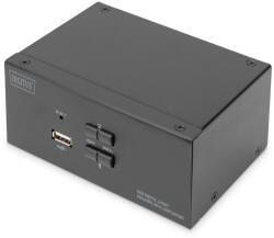 ASSMANN Switch KVM Digitus, 2 porturi, Dual Display, 4K/60Hz, DisplayPort (DS-12862)