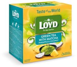  Loyd Tea Pyramid World zöld tea matchával, ananásszal és kókuszdióval 30g