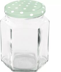 Gastro Befőttesüveg 288 ml, mentazöld csavaros fedél, fedél átmérő 63 mm
