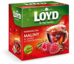 LOYD Melegítő Tea Piramis Málna + Fahéj + Fekete Bors 40g