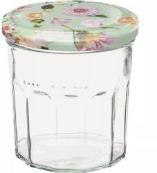 Gastro Springflower befőttesüveg 324 ml, mentaszínű, csavaros tetővel