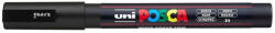 uni Dekormarker 0, 9-1, 3mm, Uni Posca PC-3M fekete (2UPC3MF) - web24