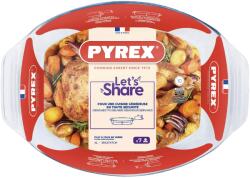 Pyrex sütőedény 4 l ovális, üveg (412B000/8044)