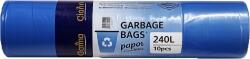 Clarina Saci menaj Clarina segregare strong, albastru, LDPE, 240L, 10 buc/rola CLA-7015