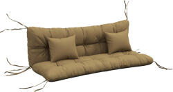 Outsunny Set de 4 perne de șezut, 150x50 cm repelent la apă perne de scaun cu benzi de prindere, 10 cm grosime bronz | Aosom Romania (84G-356V00TN)