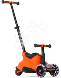 smarTrike Bébitaxi és roller 2in1 háromkerekű LED kerekekkel Xtend Scooter Ride-on Orange smarTrike tolókarral és állítható magassággal és tárolóhellyel 1-től 12 éves korig (ST2401303)