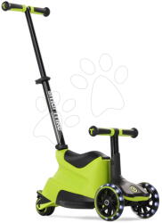 smarTrike Bébitaxi és roller 2in1 háromkerekű LED kerekekkel Xtend Scooter Ride-on Lime smarTrike tolókarral és állítható magassággal és tárolóhellyel 1-től 12 éves korig (ST2401304)