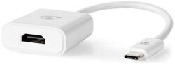 Nedis USB 3.2 Gen 1, USB-C - HDMI átalakító, 4K@30Hz, 20cm (CCGB64651WT02)