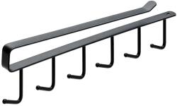 Hettich fogassor 6x fém fekete 265 mm x 72 mm x 15 mm 1 db
