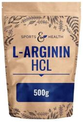 Sports & Health Solutions Clorhidrat de L-arginină, 5000 mg, 500 g, Sports & Health Solutions (6DBQX (1103-500x))