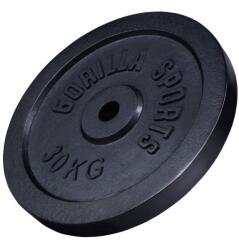 Gorilla Sports Öntöttvas súlytárcsa 30 kg (100538-00019-0032) - kokiskashop Súlytárcsa