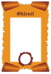  Oklevél pd A/4 álló címer nélküli I (P1020-1103)