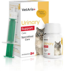 VetAria+ Supliment sistem urinar pentru pisici, VetAria Urinary Support gel, 30 ml