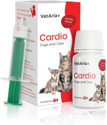 VetAria+ Supliment pentru sprijinul functie cardiace la caini si pisici, Vetaria Cardio, 45 ml