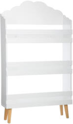 Brius Biblioteca pentru copii Atmosphera Douceur, din MDF, 58x18x100 cm, alb (JJ-127154A)