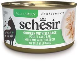 Schesir 24x70g Schesir Complements csirke & farkassügér aszpikban nedves macskatáp