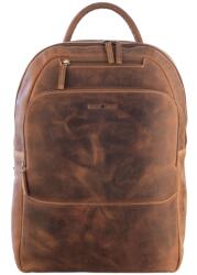 Greenburry Rucsac unisex piele naturala maro antichizat 33 x 43 cm, Vintage, Greenburry