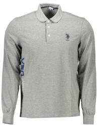 U. S. POLO Мъжка риза с дълъг ръкав us polo, Цвят Сиво (60633-49969_grigio_188)