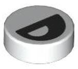 LEGO® Placă netedă rotundă 1 X 1 decorată - ochi inchişi parţial (6434345)