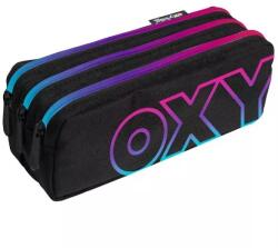 KARTON P+P Rainbow Pink: Penar tip săculeț cu 3 compartimente (8 89425) Penar
